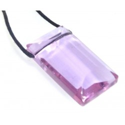 Oblong Lilac Andara Crystal Pendant